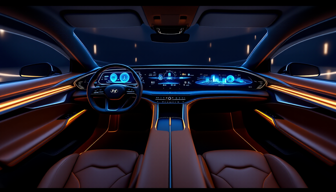 2025 아반떼 CN7의 운전자 중심적인 실내 공간과 파노라마 디스플레이