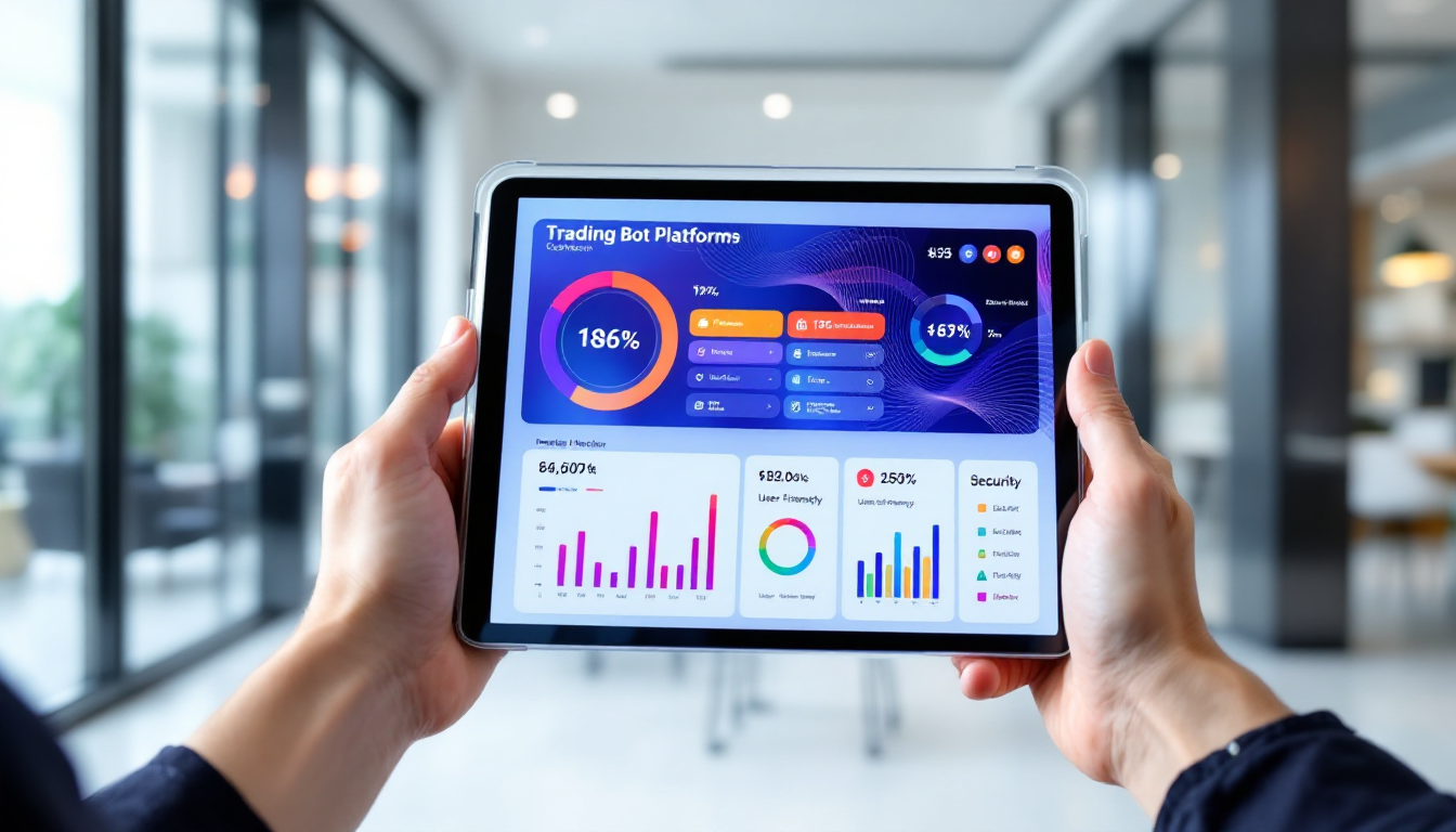 다양한 자동매매 봇 플랫폼의 특징을 비교하며 최적의 봇을 선택하는 모습