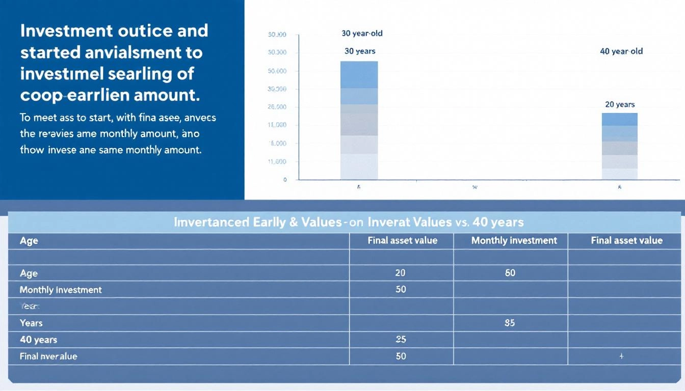 30대와 40대의 투자 기간에 따른 최종 자산 비교 그래프