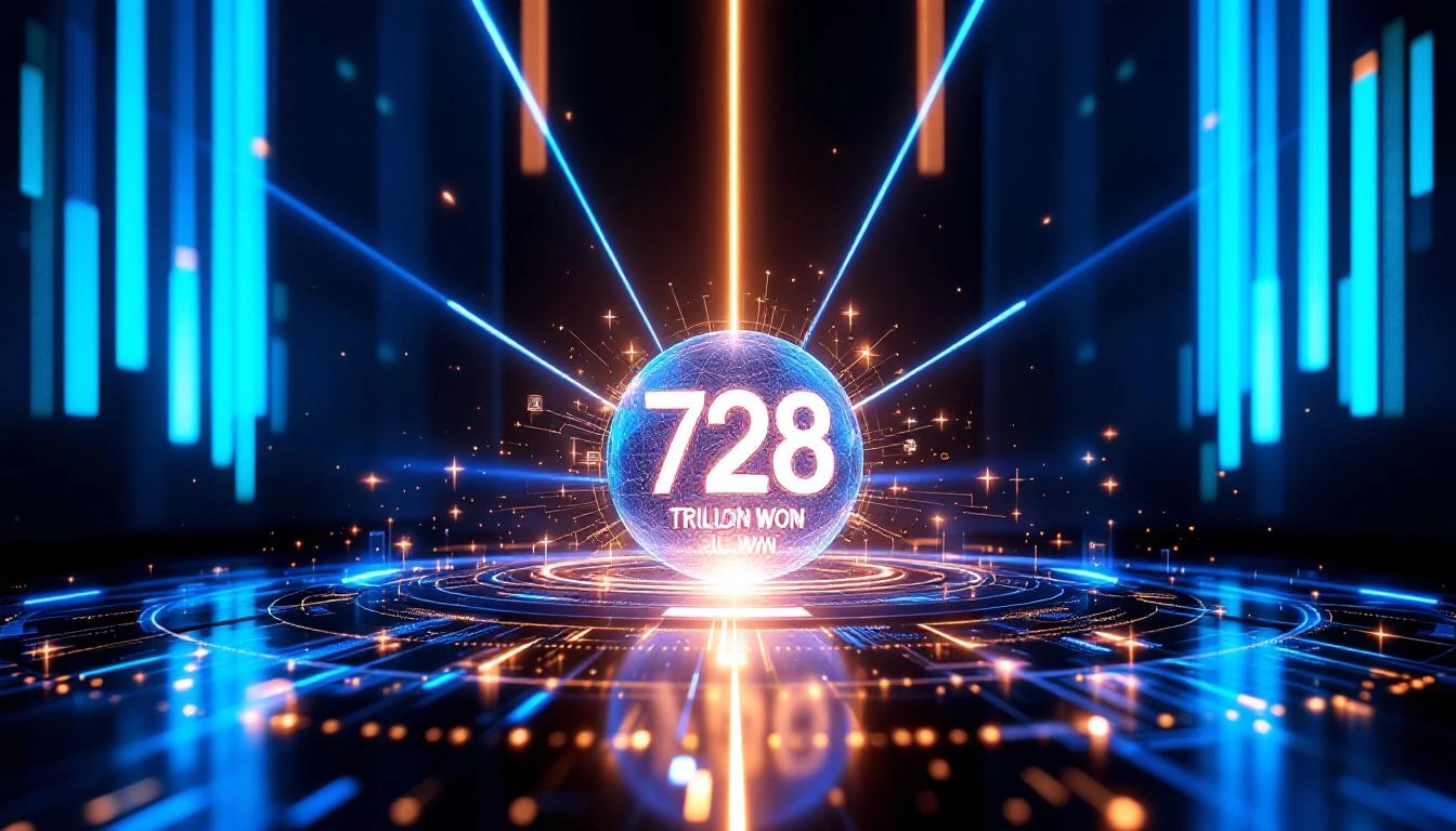 정부의 5대 중점 투자 분야를 표현한 데이터 시각화 이미지