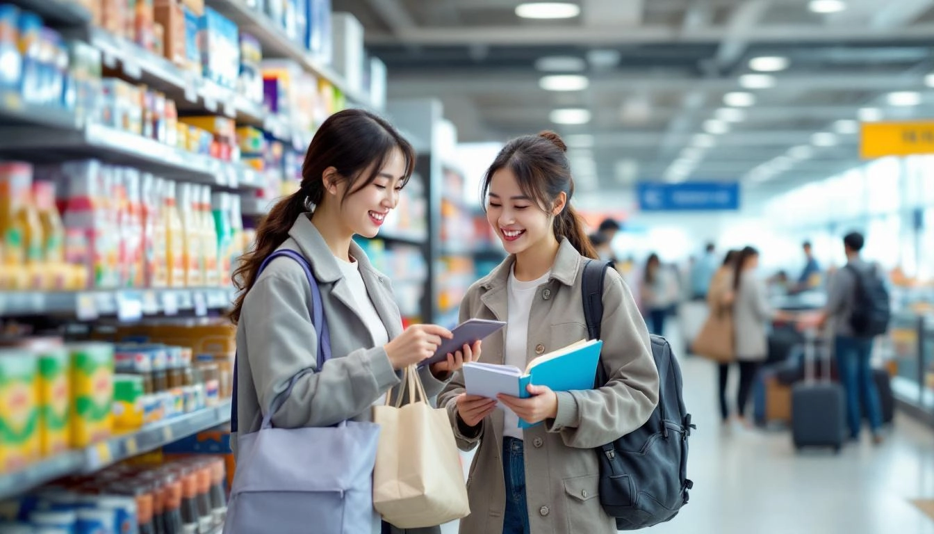 원화 강세로 인한 소비자 이익과 해외여행을 준비하는 사람들의 모습