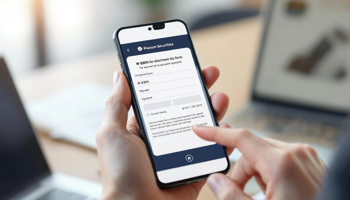 한국 주요 증권사 모바일 앱을 통한 미국 주식 계좌 개설과 W 8BEN 서류 작성 과정