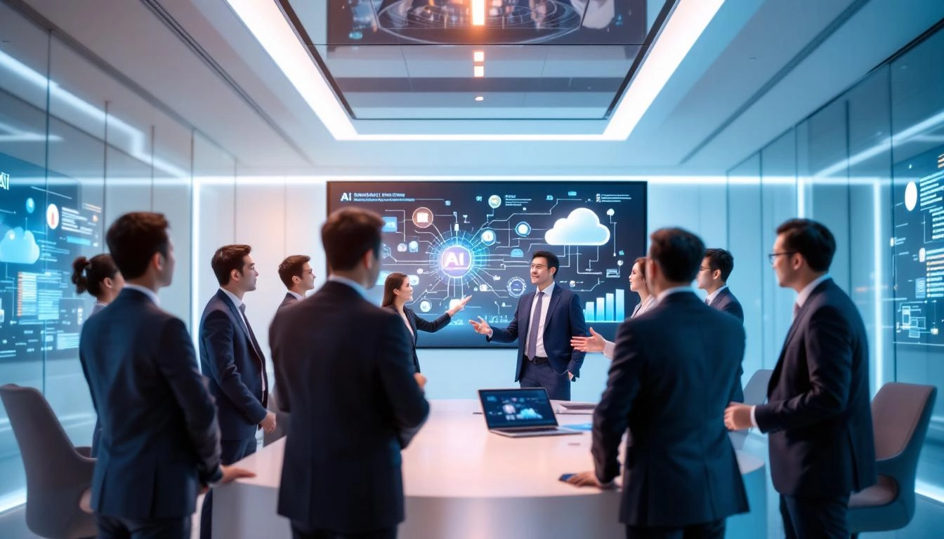 한국 정부와 기업이 AI 반도체 및 데이터센터 프로젝트에 투자하는 모습